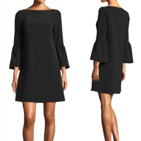 Lafayette 148 New York Marisa Bell-Sleeve Shift Dress - Picture 1 of 8